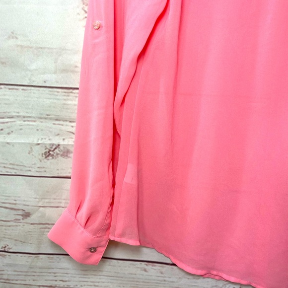 Candie’s Coral Button Blouse - Medium - Picture 10 of 12